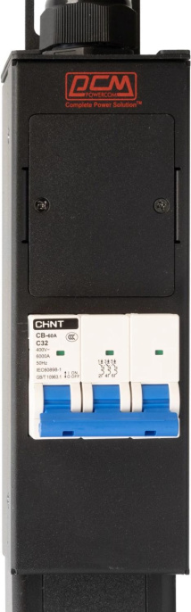 Блок распределения питания POWERCOM PDU-32AV24-18C3-6C9-3P,  вертикал.размещ.,  C13Х18,  C19Х6,  Тип вход. тока 3x32A,  2м