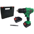 Дрель-шуруповерт ZITREK Greenpower 12-Li, 1.5Ач,  с двумя аккумуляторами [063-4074]