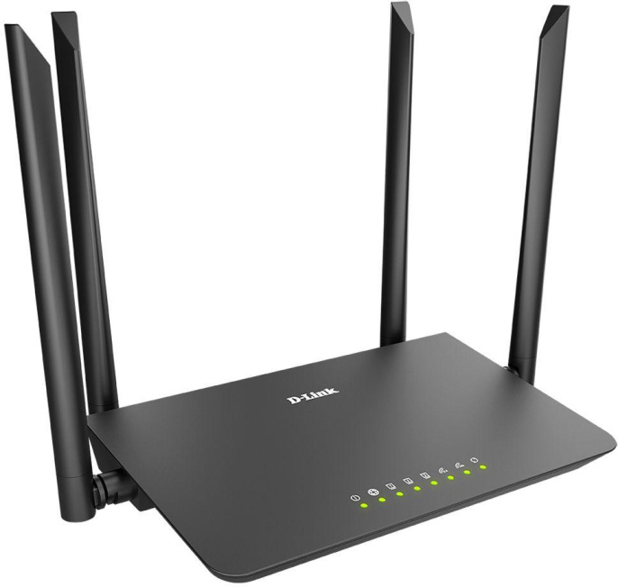 Wi-Fi роутер D-Link DIR-820/RU/A1A, Wi-Fi 5, AC1200, 2.4/5ГГц, 3 LAN, черный
