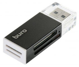 Картридер внешний Buro BU-CR-3104, черный