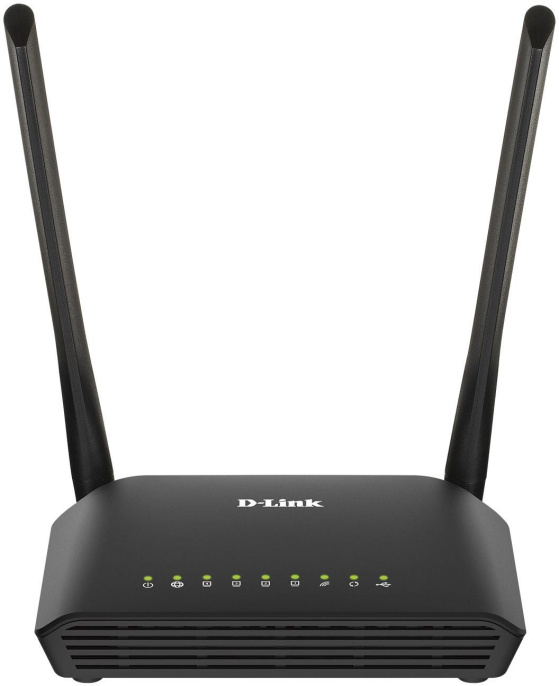 Wi-Fi роутер D-Link DIR-620S/RU/B1A, Wi-Fi 4, N300, 2.4ГГц, 4 LAN, 1xUSB, черный