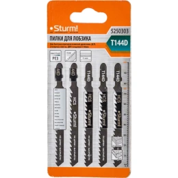 Пилки для лобзика T144D 5 шт. Sturm 5250303