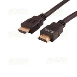 Кабель HDMI LAZSO WH-111 2m Кабель для передачи сигналов HDMI 2.0, максимальное разрешение 4Кх2К, 60Hz 4:4:4 . Круглое сечение. Тип разъёмов А-А вилка-вилка , 19 pin, позолоченные контакты. Сечение жил 30AWG, (WH-111(2m))