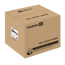 Шкаф телекоммуникационный 10" настенный 4U ExeGate EC-WM-4U.310.G.GREY (10”, 4U, 330x310x230mm (ШхГхВ), передняя дверь закаленное стекло, пыле- и влагозащита IP23, светло-серый RAL 7035) EX300249RUS