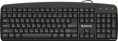 Клавиатура Defender Office HB-910 45910 стандартная для ПК, мембранная, пластик, интерфейс подключения - USB-A, цвет черный