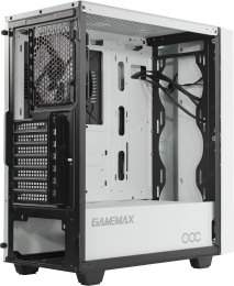 Корпус ATX Без БП GameMax Brufen C3 WP Tempered Glass, Mesh сетка+ARGB Strip 1хUSB 2.0, 1xUSB-A 3.2 5Гбит/с, HD Audio+Mic, VGA MAX 340mm, CPU MAX 170mm, 1x120mm ARGB GMX-12-Rainbow -C9 fan, 1xPatent Cooling&Over Clocking COC Fan White/Pink