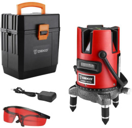 Уровень лазер. Deko DKLL02RB 2кл.лаз. 635нм цв.луч. красный 2луч. 065-0276