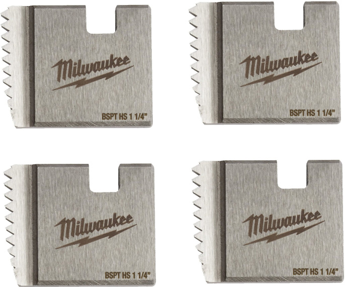 Плашка для резьбонарезного инструмента Milwaukee FPTD 1-1/4" BSPT HS (4932480236) (резьба: 1 1/4", сталь: быстрорежущая (HSS), тип резьбы: BSPT)