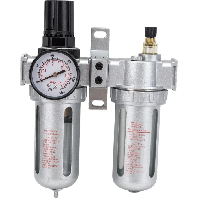 Блок подготовки воздуха 1/4" для пневмосистемы ROCKFORCE RF-AFRL802