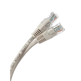Патч-корд литой Aopen/Qust UTP кат.5е 1м серый ANP511_1M