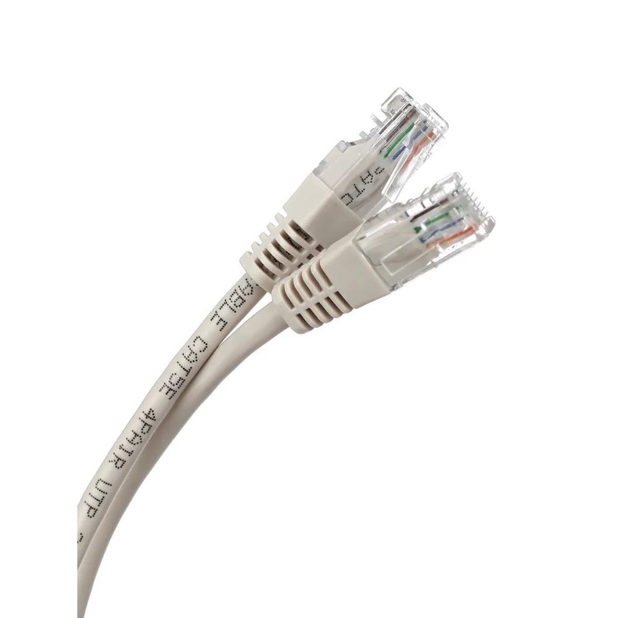 Патч-корд литой Aopen/Qust UTP кат.5е 1м серый ANP511_1M