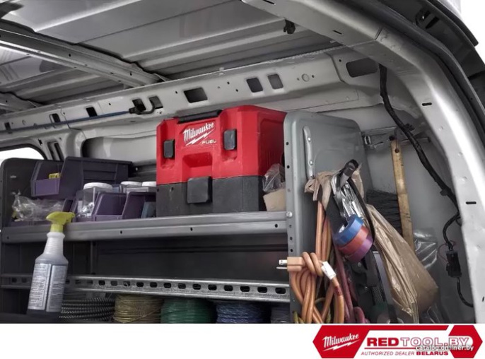 Пылесос Milwaukee M12 FVCL-0 (4933478186) (строительный, объем жидкости: 6.1 л, пылесборник: контейнер, питание: аккумулятор, выдув, всасывание жидкостей)