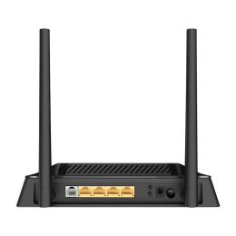 Роутер D-Link Беспроводной маршрутизатор N300 VDSL2, 2,4 ГГц, 4x100Base-TX LAN, 1xDSL, Annex A, 2 внешние несъемные антенны 5 дБи, поддержка Ethernet WAN DSL-224/R1A