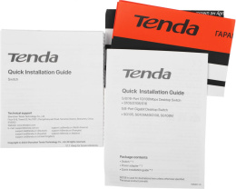 Мини-коммутатор неуправляемый Tenda SG105 5 портов, 5x1 Гбит/с, настольный, пластиковый корпус