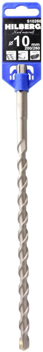 Бур HILBERG S10260,  по бетону,  10мм,  SDS Plus