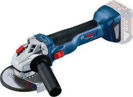 Угловая шлифмашина Bosch GWS 18V-10 Professional 0.601.9J4.002 диаметр диска: 125 мм, 9000 об/мин холостого хода, питание: аккумулятор, 18 В, фиксация шпинделя, система стабилизации оборотов, плавный