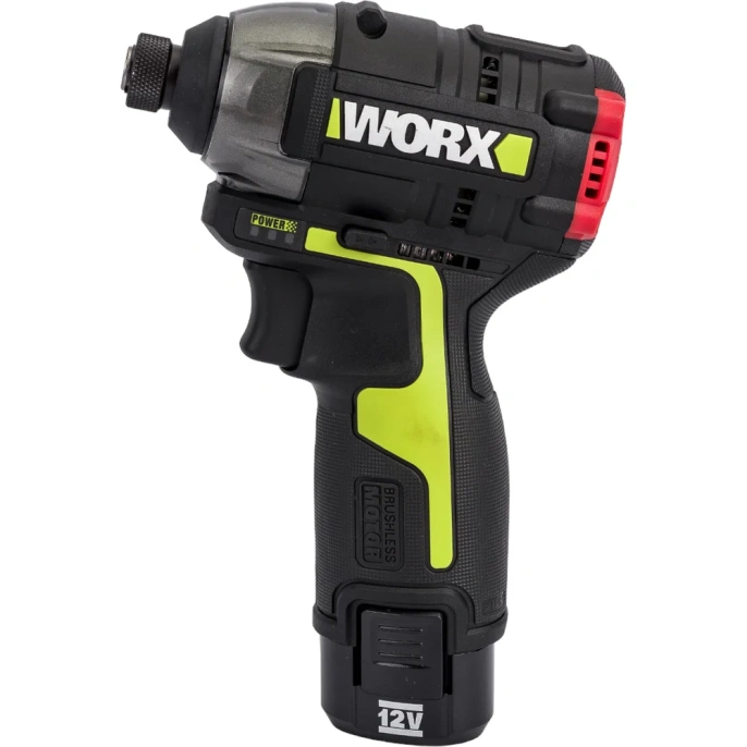 Аккумуляторный ударный бесщеточный винтоверт WORX Professional Impact 12 В, 140 Нм, 2x2Ач WU132