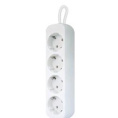 Сетевой удлинитель Defender E430, 3м, белый [99226]