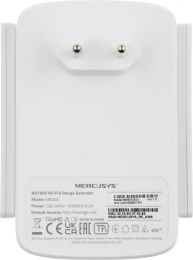 Повторитель беспроводного сигнала Mercusys ME60X AX1500 10/100/1000BASE-TX белый