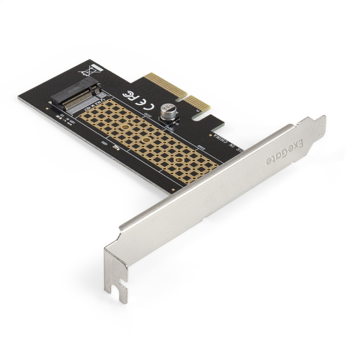 Переходник ExeGate EXE-534 M.2 M key - PCI-E x4 v3.0 для установки SSD 2230/2242/2260/2280 M.2 M key в слот PCI-E x4 EX300627RUS