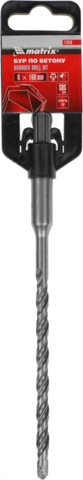 Бур MATRIX 71016,  по бетону,  6мм,  SDS Plus,  1шт