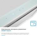 Вытяжка встраиваемая Zugel ZHT652GW белый управление: сенсорное 1 мотор