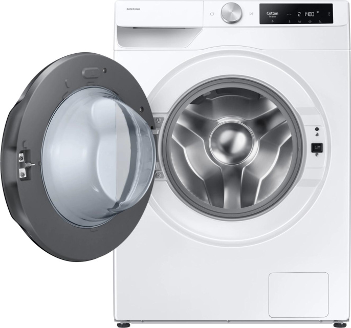 Стиральная машина Samsung WD11DG6B85BELP, с фронтальной загрузкой, 11кг, 1400об/мин, с паром, с сушкой, инверторная