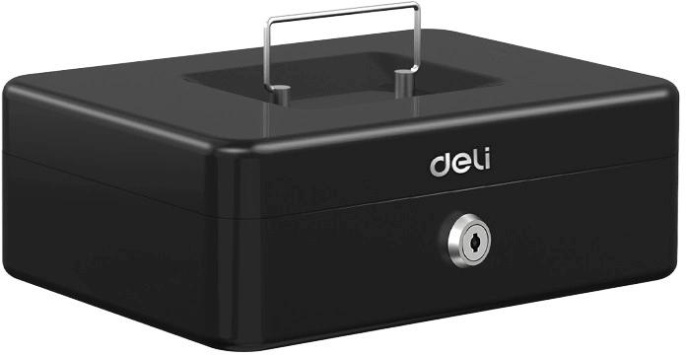 Ящик для денег Deli ET505 85x250x180 черный