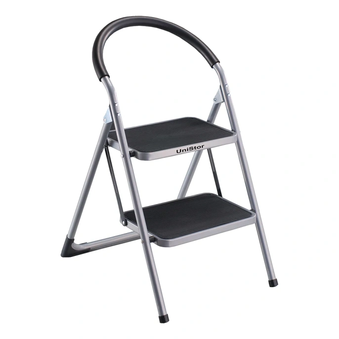 Сверхмощная стремянка с двумя ступенями UniStor PLATO 212598