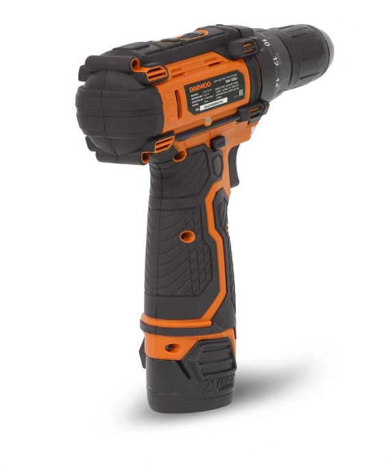 Дрель-шуруповерт Daewoo DAA 1220Li, 1.5Ач,  с двумя аккумуляторами