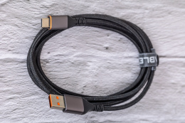 Кабель CABLETIME CA50H (CT-AMCM5A-AG1) 1 м, 5A USB A до USB C, нейлоновый, черный