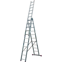 Алюминиевая трехсекционная лестница 3х11 Krause Corda 010421