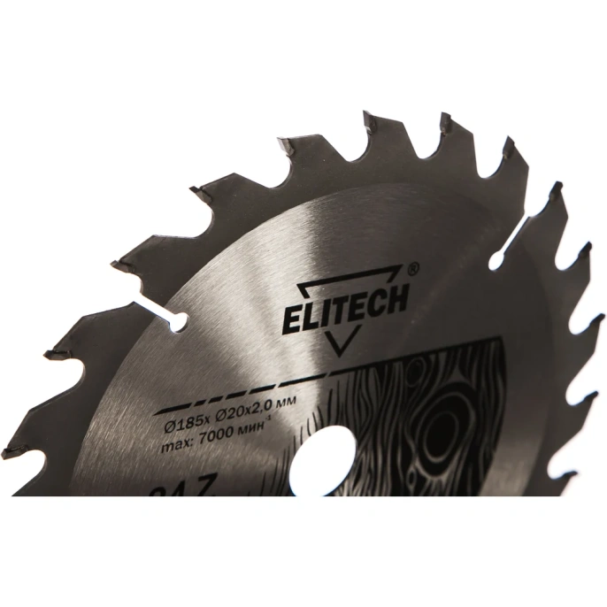 Диск пильный по дереву (185х20/16 мм; 2 мм; 24Z) Elitech 1820.053500