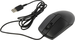 Мышь A4Tech OP-330 Black полноразмерная мышь для ПК, для правой и левой руки, проводная USB, сенсор оптический 1200 dpi, 3 кнопки, колесо с нажатием, длина провода -1,5м