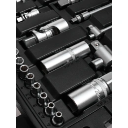 Набор инструментов Inforce 108 предметов 1/2", 1/4", Сталь Cr-V, Профессиональный, 06-07-12