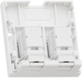 Розетка Nikomax NMC-WO2UD2-FT-ST-WT информ. Keystone RJ45 2 кат.5E UTP бел.