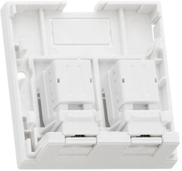 Розетка Nikomax NMC-WO2UD2-FT-ST-WT информ. Keystone RJ45 2 кат.5E UTP бел.