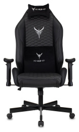 Кресло игровое KNIGHT Neon, на колесиках, эко.кожа, черный [knight neon carbon]