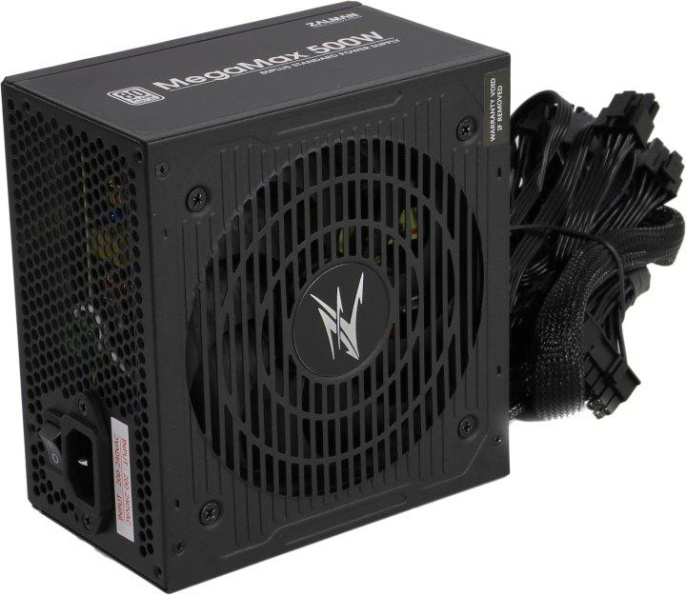 блок питания Zalman ZM500-TXII V2 , 500W, ATX12V v2.31, APFC, 12cm Fan, 80+ 230V EU, Retail (ZM500-TXII (V2))