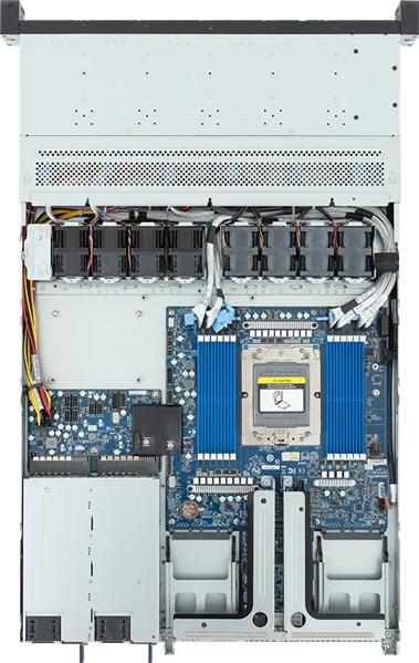 Шасси серверное Gigabyte Server Platform R163-Z35 Rev.3x / 1U / 1xAMD 9004/9005 / 1xHS / 12xDIMM / 12xSFF NVME/SAS/SATA + 1xM.2 PCIe Gen3 / 1x1GbE / 2xOCP 3.0 / 2xFHHL / 2x1300W / Rails / 1Y (R163-Z35-AAH1)