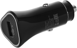 Автомобильное зарядное устройство Buro BUCL1, USB-A, 18Вт, 3A, черный [bucl18p100bk]