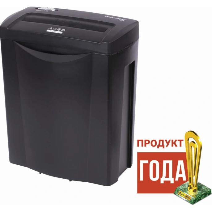 Уничтожитель BRAUBERG S8-S 2 уровень секретности, полоски 6 мм, 8 листов, 15 л 531088