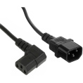Кабель питания ExeGate Special EC-1.8S-C13(У)->C14/3x0.5 (IEC 320 C13 угловой->IEC 320 C14, 3*0.5mm2, CCA, черный, 1.8м) EX297757RUS