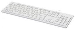 Клавиатура Оклик 500M белый USB slim Multimedia (1061586) кабель 1.5м