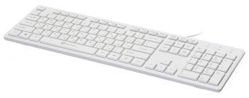 Клавиатура Оклик 500M белый USB slim Multimedia (1061586) кабель 1.5м