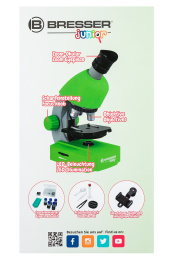 Микроскоп Bresser Junior 40x-640x, зеленый