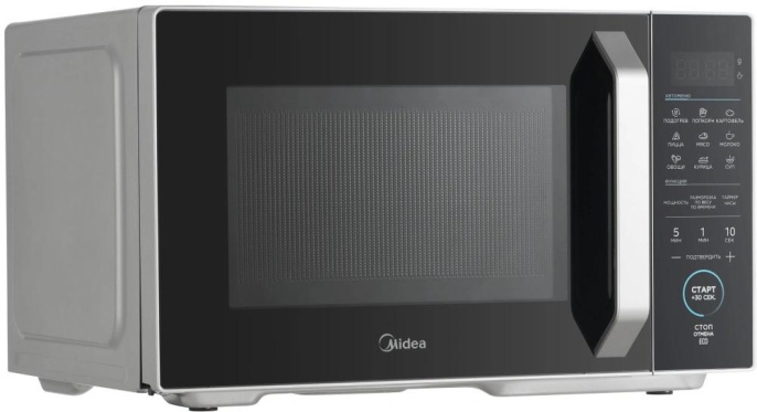 Микроволновая печь Midea EM825P2ET-S, 800Вт, 25л, серебристый