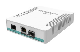 Коммутатор MikroTik Cloud Router Switch 106-1C-5S with QCA8511 400MHz CPU, 128MB RAM, 1x Combo port Gigabit Ethernet or SFP , 5 x SFP cages, RouterOS L5, desktop case, PSU (CRS106-1C-5S)