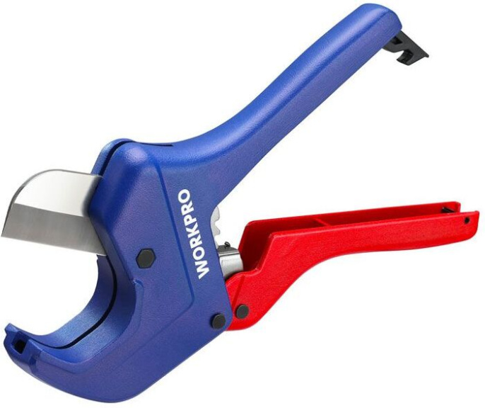 Труборез WorkPro WP301007 сталь из алюминиевого сплава, лезвие 5Cr15Mov, максимальный диаметр резания 2-3/8“ 60.5мм , подходит для резки всех видов пластиковых труб ПВХ, ХПВХ, PP-R, PEX