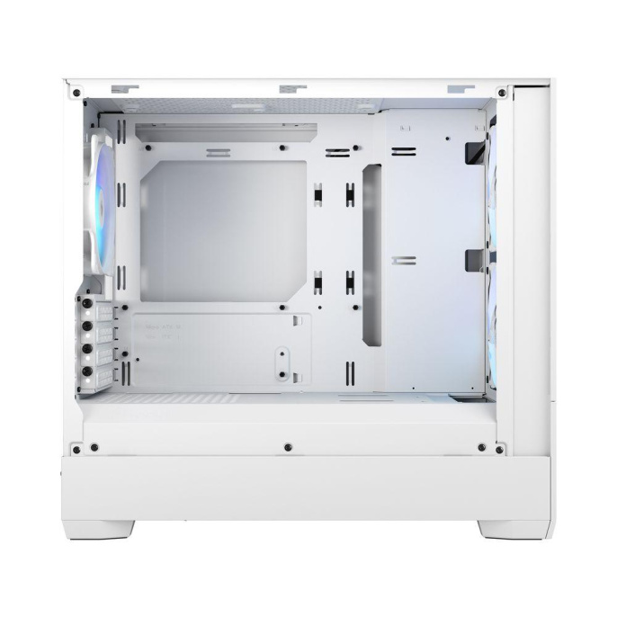 Корпус Case Fractal Design Pop Mini Air RGB TG Clear Tint, Mini-Tower, 3x120mm RGB, 2xUSB-A 3.2 mATX, mITX White FD-C-POR1M-01